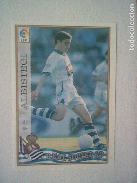Collectionnisme sportif: ALBISTEGUI 155 REAL SOCIEDAD FUTBOL MC LIGA 97 98 1997 TRADING CARD FICHAS LIGA