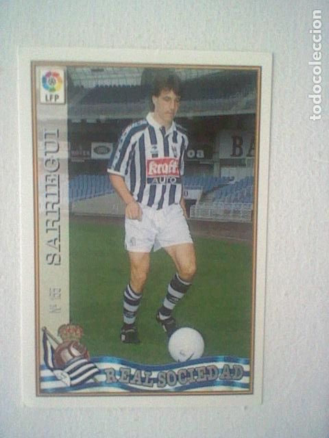 Collectionnisme sportif: SARRIEGUI 155 REAL SOCIEDAD FUTBOL MC LIGA 97 98 1997 TRADING CARD FICHAS LIGA