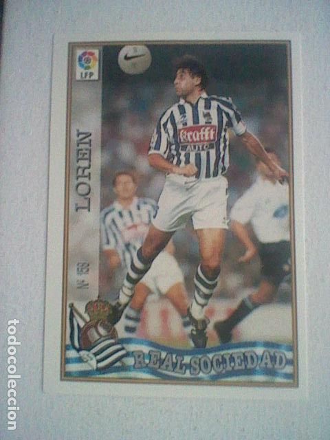 Collectionnisme sportif: LOREN 158 REAL SOCIEDAD FUTBOL MC LIGA 97 98 1997 TRADING CARD FICHAS LIGA
