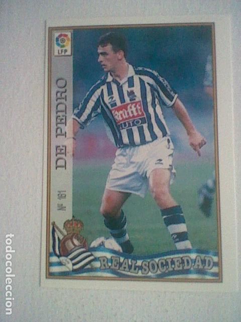 Collectionnisme sportif: DE PEDRO 161 REAL SOCIEDAD FUTBOL MC LIGA 97 98 1997 TRADING CARD FICHAS LIGA