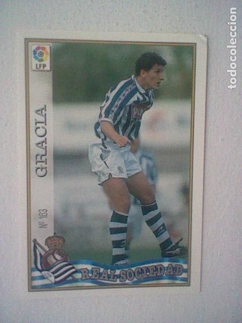 Collectionnisme sportif: GRACIA 163 REAL SOCIEDAD FUTBOL MC LIGA 97 98 1997 TRADING CARD FICHAS LIGA