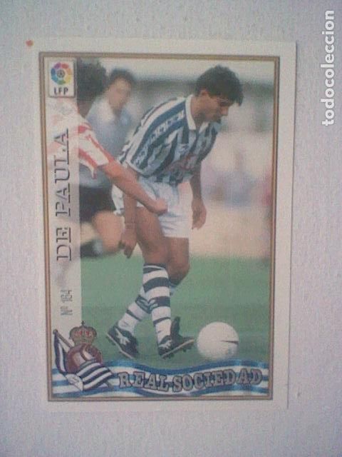 Collectionnisme sportif: DE PAULA 164 REAL SOCIEDAD FUTBOL MC LIGA 97 98 1997 TRADING CARD FICHAS LIGA