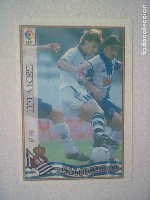 Collectionnisme sportif: IDIAKEZ 166 REAL SOCIEDAD FUTBOL MC LIGA 97 98 1997 TRADING CARD FICHAS LIGA