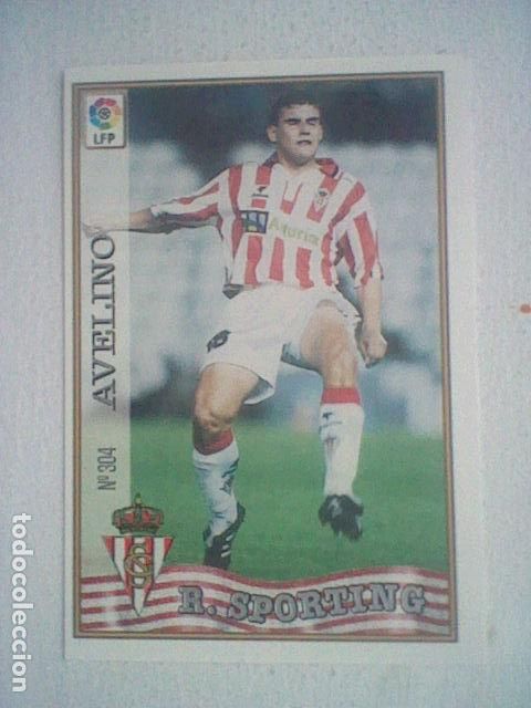 Collectionnisme sportif: AVELINO 304 SPORTING GIJON FUTBOL MC LIGA 97 98 1997 TRADING CARD FICHAS LIGA