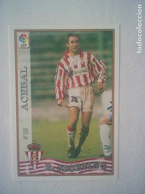 Collectionnisme sportif: ACEBAL 308 SPORTING GIJON FUTBOL MC LIGA 97 98 1997 TRADING CARD FICHAS LIGA