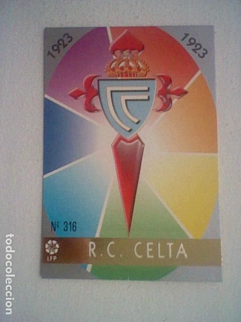 Coleccionismo deportivo: ESCUDO 316 CELTA FUTBOL MC LIGA 97 98 1997 TRADING CARD FICHAS LIGA