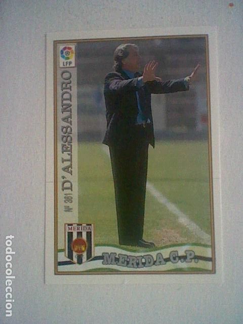 Coleccionismo deportivo: D&acute;ALESSANDRO 361 MERIDA FUTBOL MC LIGA 97 98 1997 TRADING CARD FICHAS LIGA