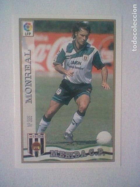 Coleccionismo deportivo: MONREAL 365 MERIDA FUTBOL MC LIGA 97 98 1997 TRADING CARD FICHAS LIGA