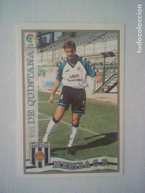 Coleccionismo deportivo: DE QUINTANA 372 MERIDA FUTBOL MC LIGA 97 98 1997 TRADING CARD FICHAS LIGA