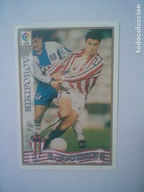 Coleccionismo deportivo: NIKIFOROV 301 GIJON FUTBOL MC LIGA 97 98 1997 TRADING CARD FICHAS LIGA