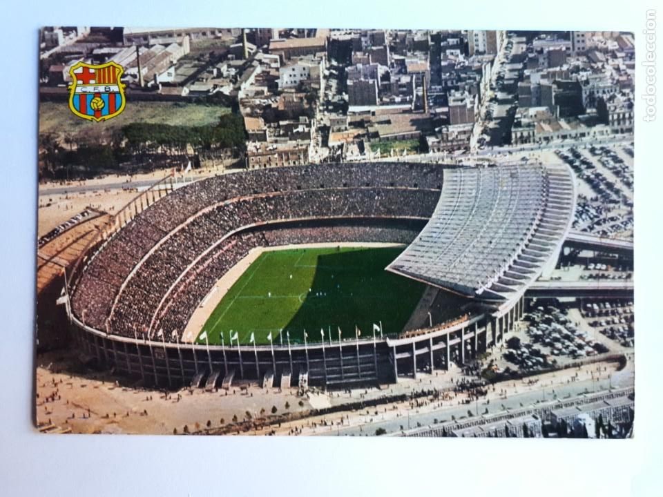 Coleccionismo deportivo: ESTADIO F.C. BARCELONA POSTAL - Foto 1