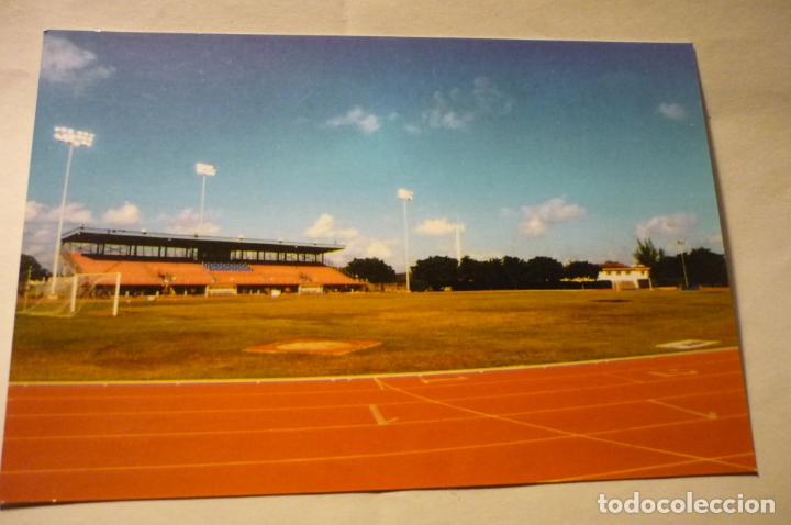 Collectionnisme sportif: postal islas cayman - futbol truman boden national stadium .- edic.limitada