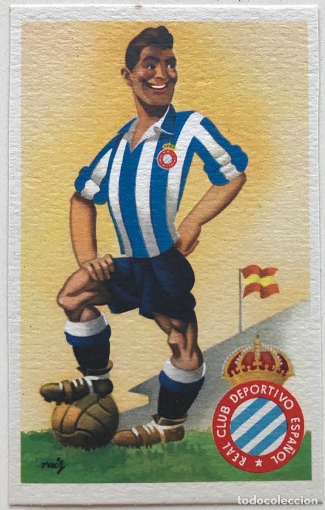 Collectionnisme sportif: Antigua postal Del Real Club Deportivo Espa&ntilde;ol - Serie equipos de F&uacute;tbol