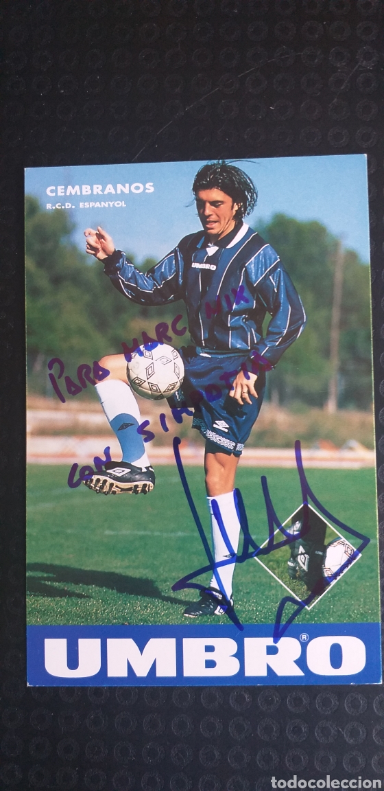 Coleccionismo deportivo: POSTAL LUIS CEMBRANOS.RCD ESPA&Ntilde;OL. - Foto 1