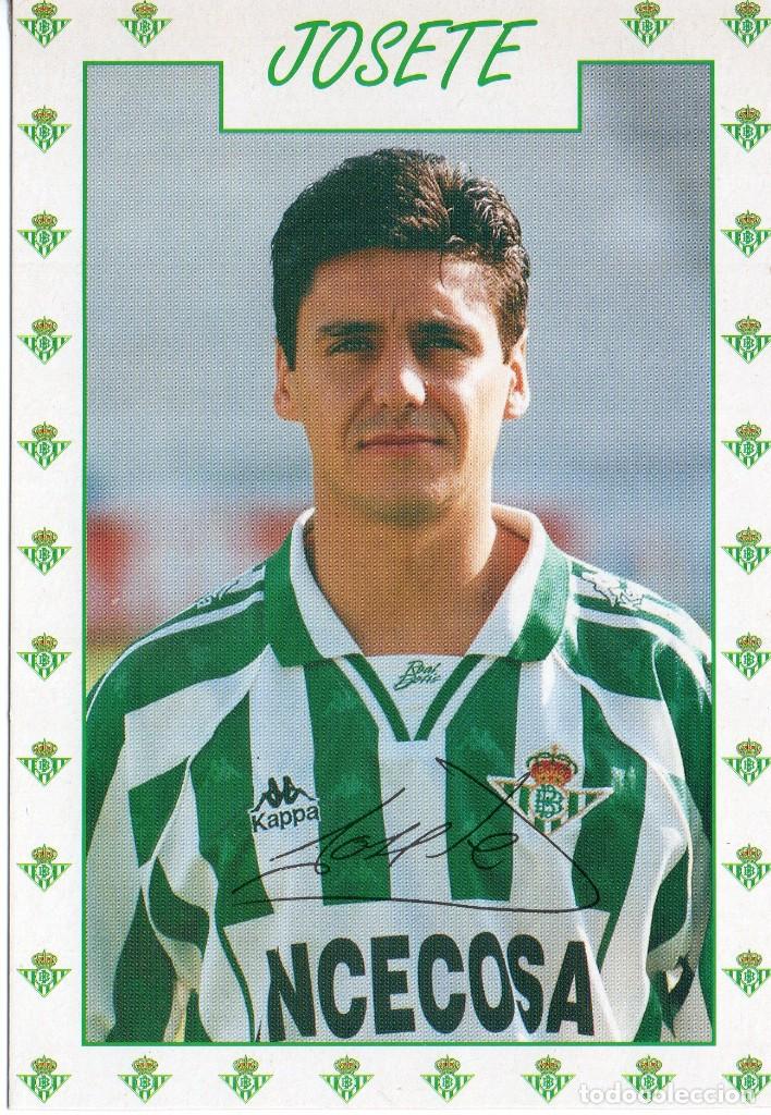 Coleccionismo deportivo: POSTAL DE JOSETE, REAL BETIS - Foto 1
