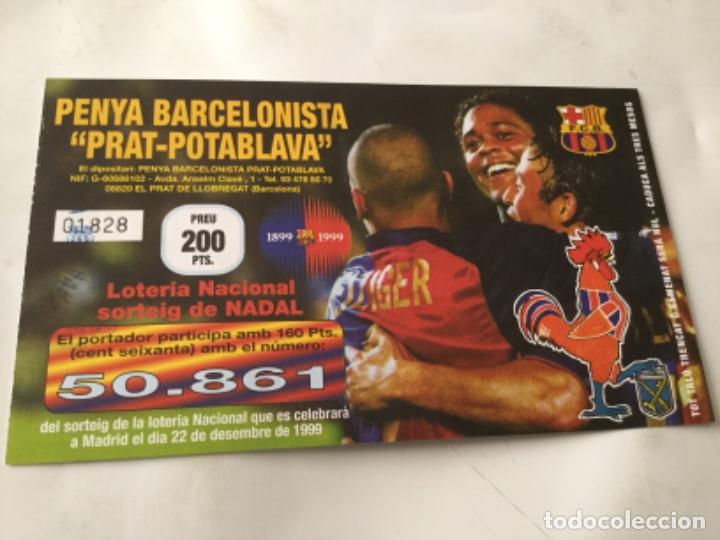 Coleccionismo deportivo: Loteria bar&ccedil;a- 1999