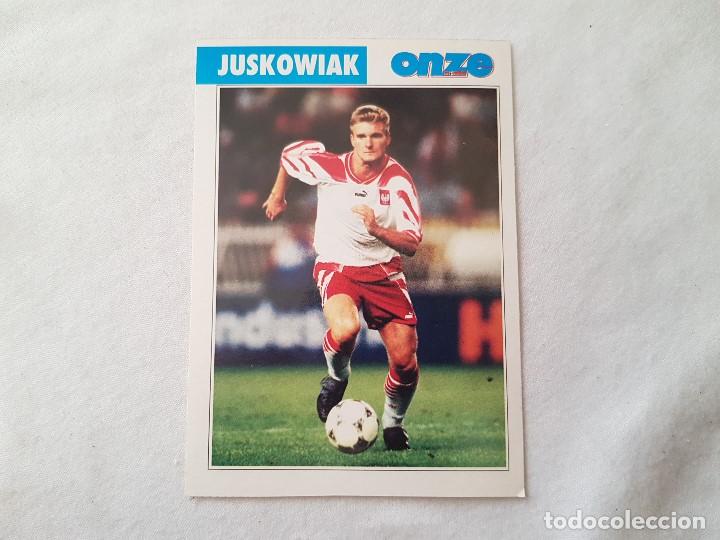 Collezionismo sportivo: POSTAL JUSKOWIAK - SPORTING LISBOA, WOLFSBURGO, POLONIA (FICHA ONZE MONDIAL)