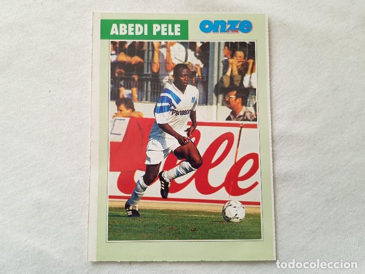 Collectionnisme sportif: POSTAL ABEDI PELE - OLYMPIQUE MARSELLA, GHANA (FICHA ONZE MONDIAL)