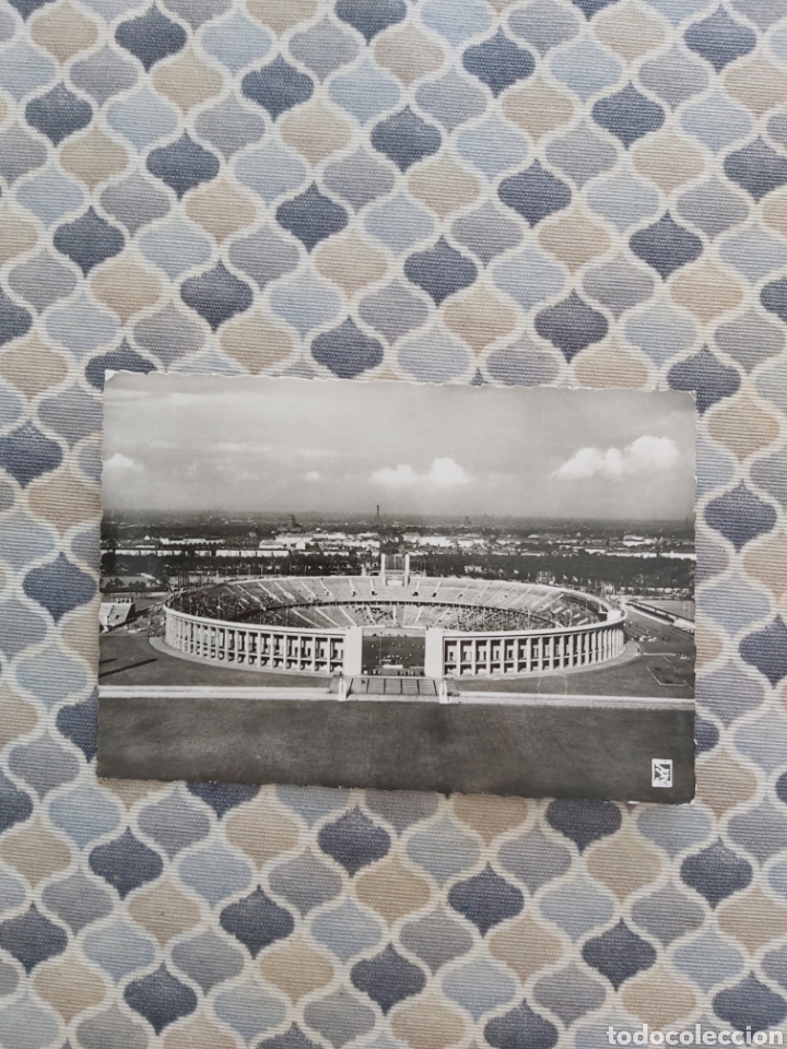 Collectionnisme sportif: Tarjeta postal del estadio de Berl&iacute;n Alemania