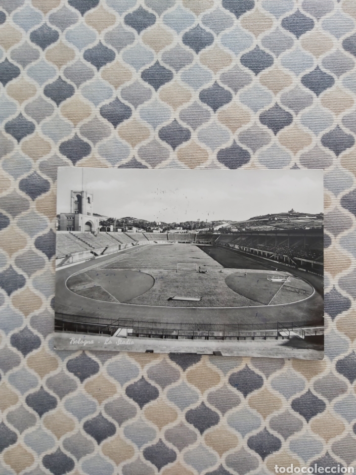 Collectionnisme sportif: Postales de estadios Estadio de f&uacute;tbol de Bolonia Italia