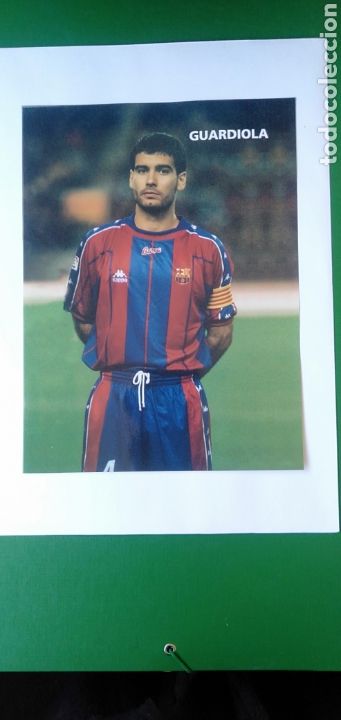 Colecionismo desportivo: FOTO POSTAL DE GUARDIOLA F.C.B.1997/98