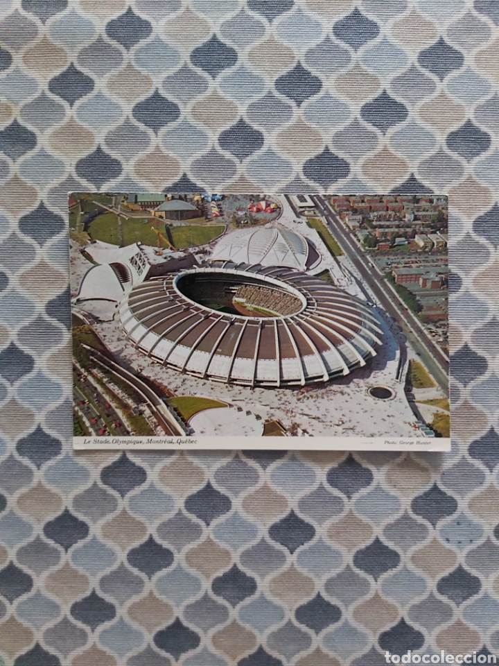 Sports collectibles: Postal de f&uacute;tbol Estadio de Montreal Canad&aacute;