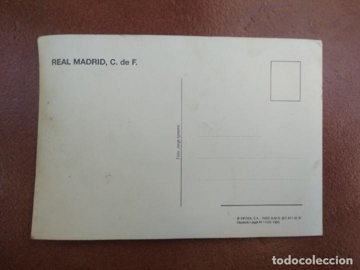 Coleccionismo deportivo: Postal real madrid, redondo dedicada - Foto 3