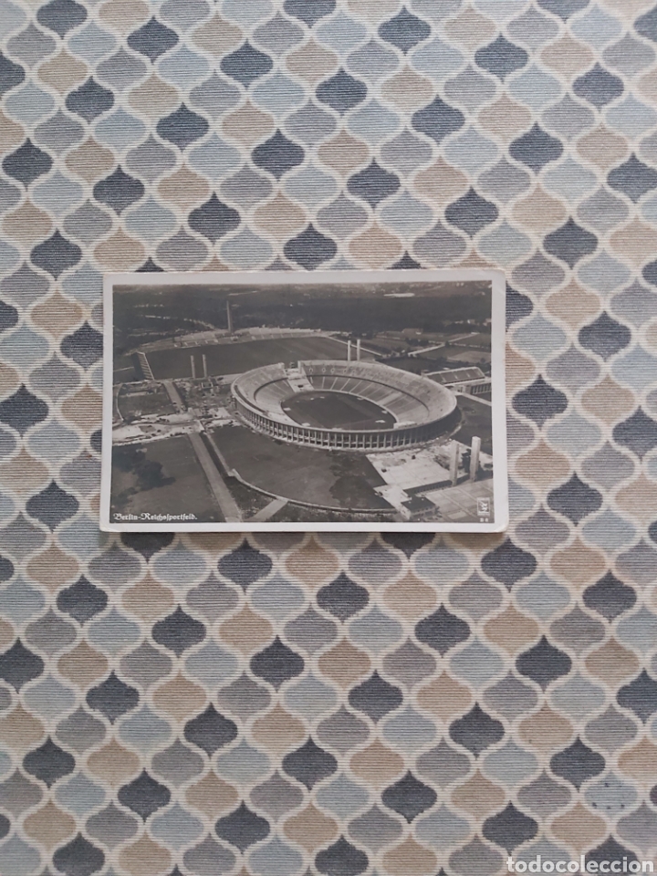 Sports collectibles: Tarjetas postales en blanco y negro Estadio Ol&iacute;mpico de Berl&iacute;n Alemania