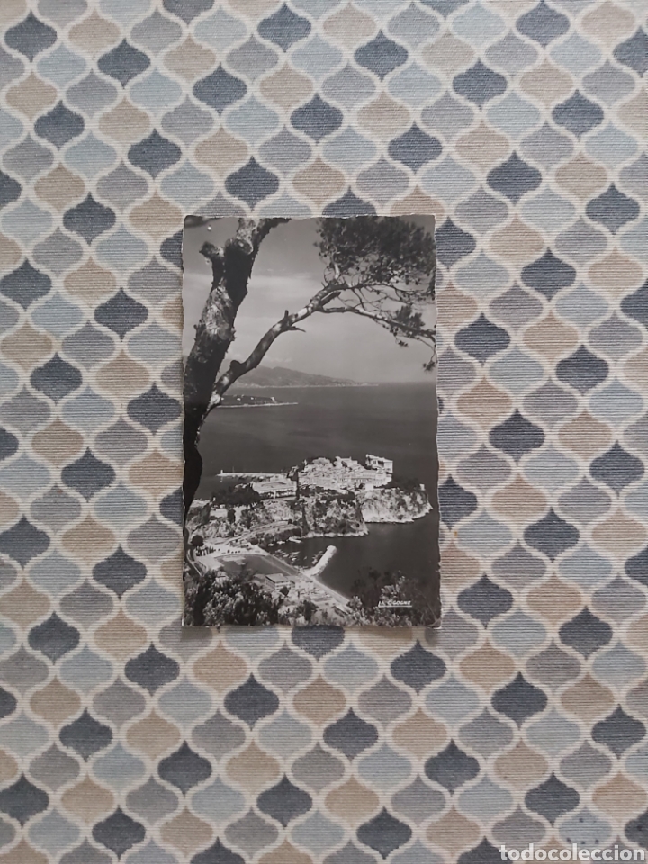 Sports collectibles: Tarjetas postales en blanco y negro Estadio de f&uacute;tbol Principado de M&oacute;naco Francia