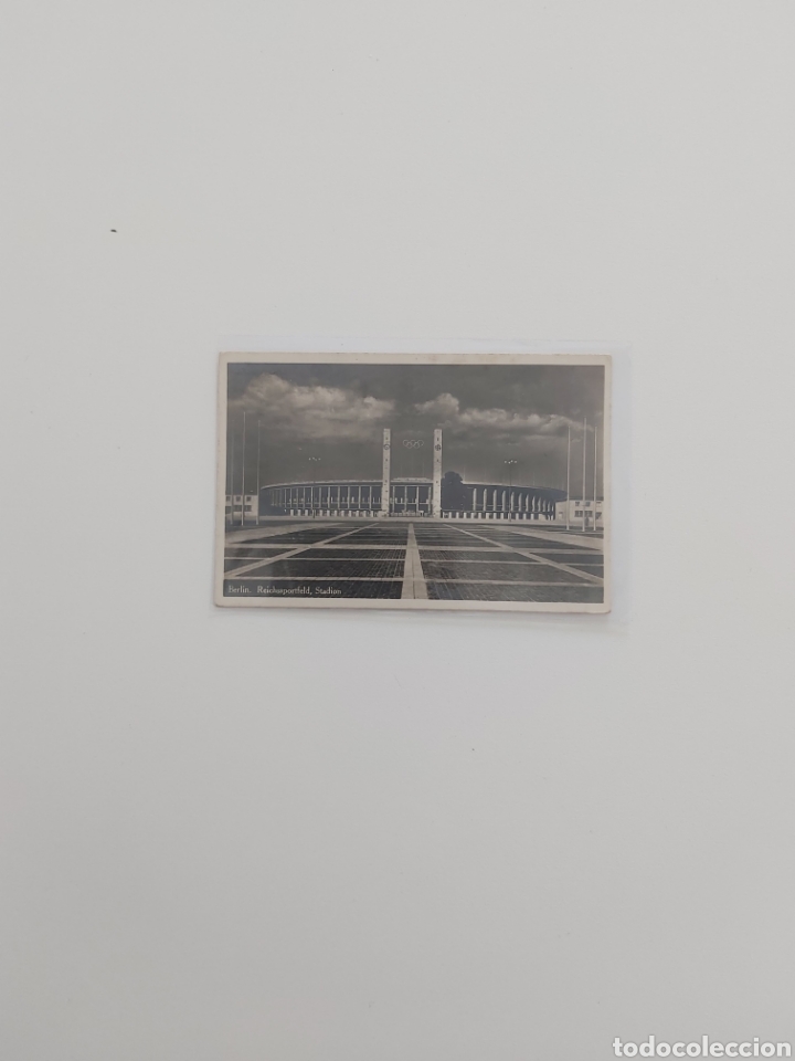 Sports collectibles: Postales en blanco y negro Estadio Ol&iacute;mpico de Berl&iacute;n Alemania