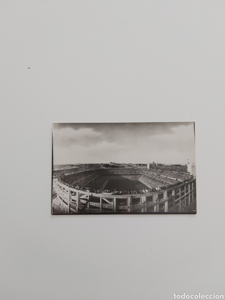 Colecionismo desportivo: Postales en blanco y negro Estadio Santiago Bernab&eacute;u