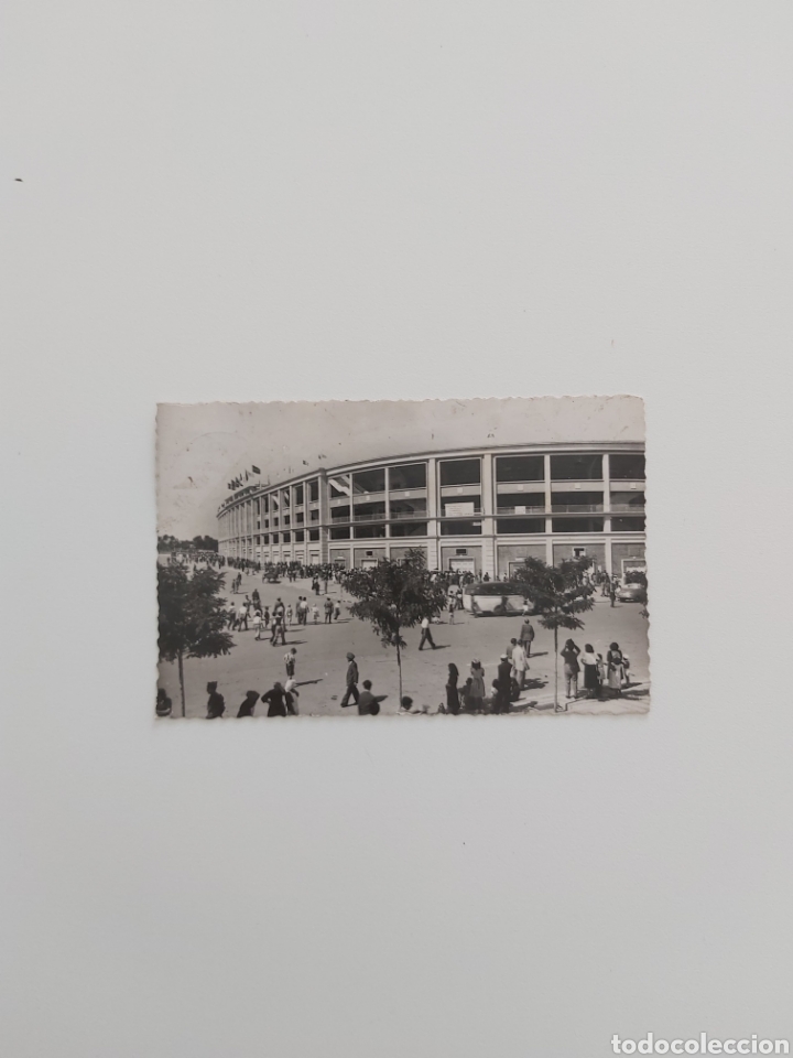 Colecionismo desportivo: Postales en blanco y negro Estadio Santiago Bernab&eacute;u