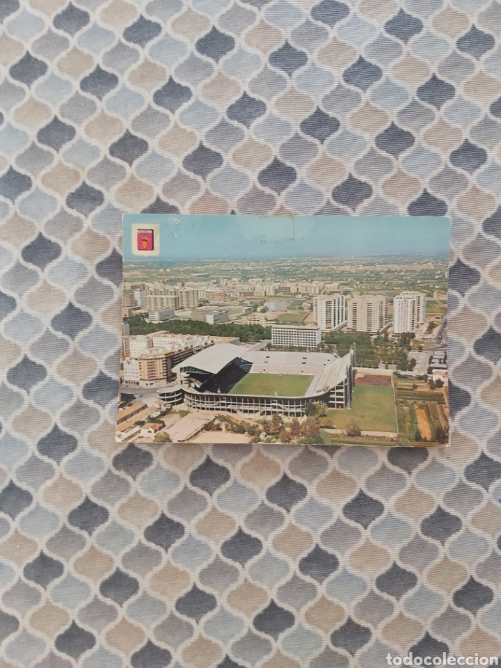 Colecionismo desportivo: Postales en color Estadio de Valencia
