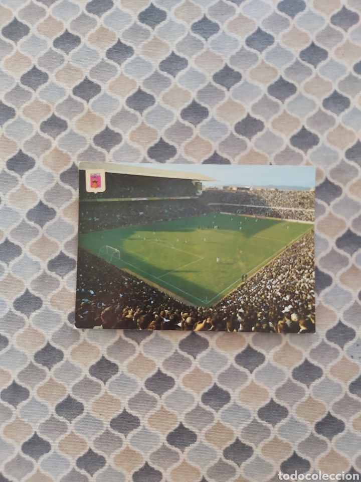 Colecionismo desportivo: Postales en color Estadio de f&uacute;tbol Valencia