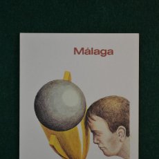 Coleccionismo deportivo: POSTAL MUNDIAL DE FUTBOL ESPAÑA 82 - SEDE MALAGA - CARTEL DISEÑADO POR TOPOR. Lote 30727659