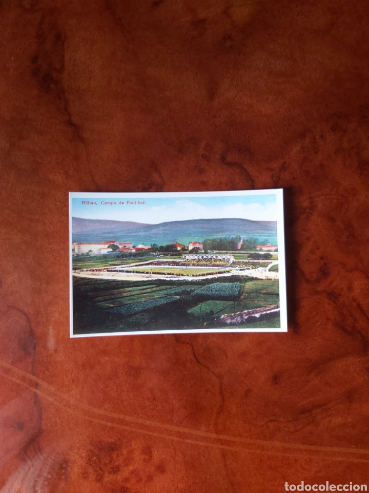 Colecionismo desportivo: Tarjetas postales en color Estadio de f&uacute;tbol Bilbao