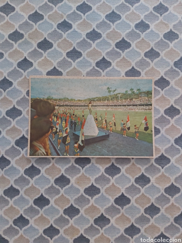 Colecionismo desportivo: Postales en color Estadio de f&uacute;tbol R&iacute;o de Janeiro Brasil