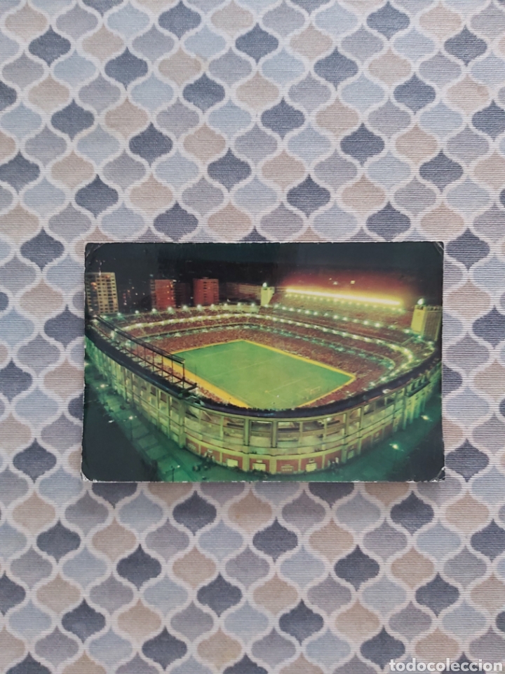 Colecionismo desportivo: Postales en color Estadio Santiago Bernabeu