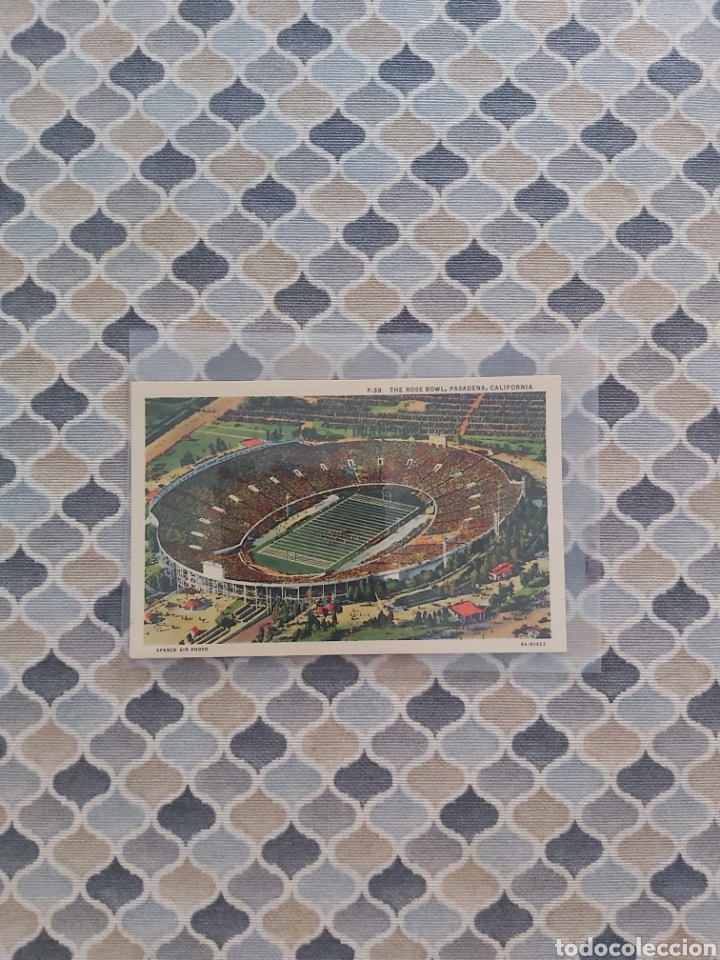 Colecionismo desportivo: Postales en color Estadio Rose Bowl Pasadena California Estados Unidos