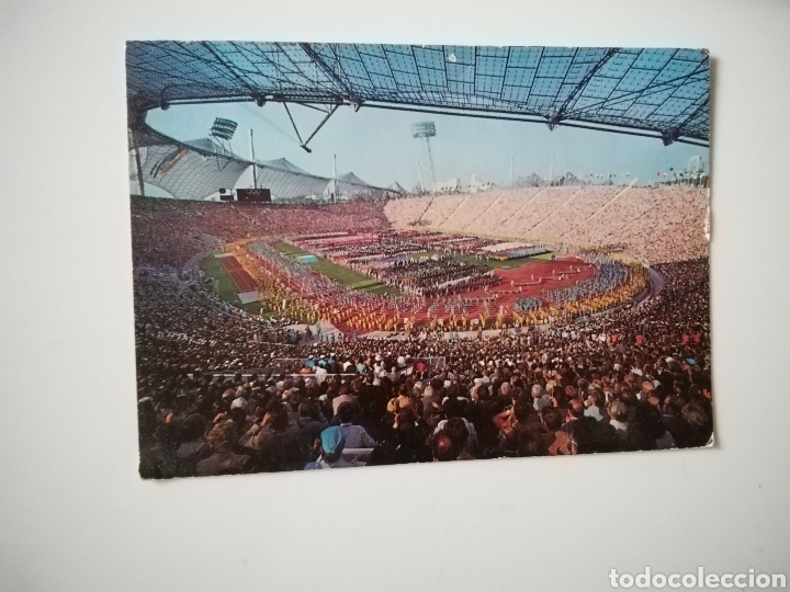 Colecionismo desportivo: POSTAL OLIMPIADAS M&Uacute;NICH 1972. CEREMONIA DE APERTURA.