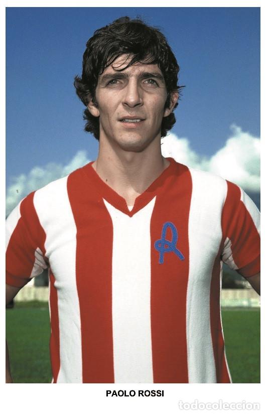 Colecionismo desportivo: PAOLO ROSSI - Legends of football series 2010 PHOTO POSTCARD - Size 9x14 cm.