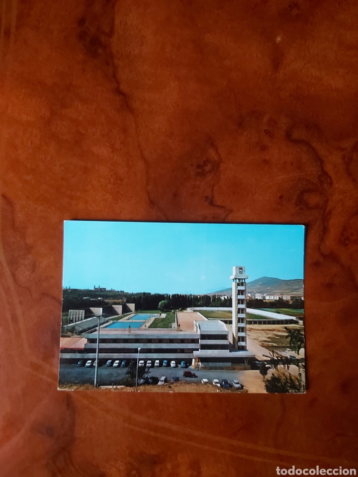 Colecionismo desportivo: Postales en color Estadio de f&uacute;tbol Pamplona