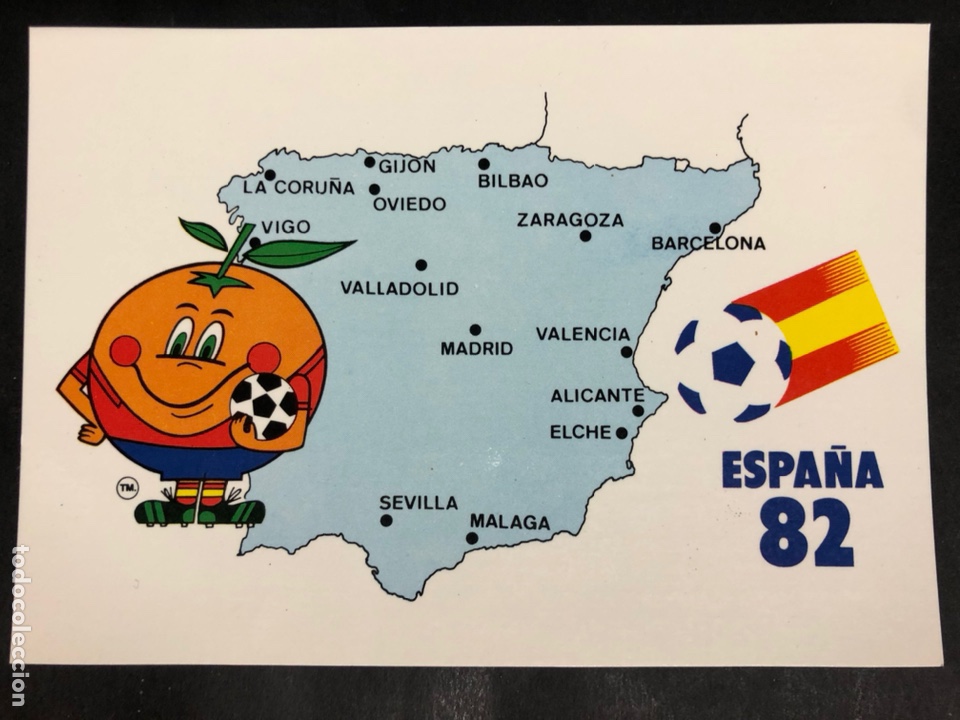 Coleccionismo deportivo: Tarjeta postal naranjito XII campeonato mundial de f&uacute;tbol Espa&ntilde;a 82