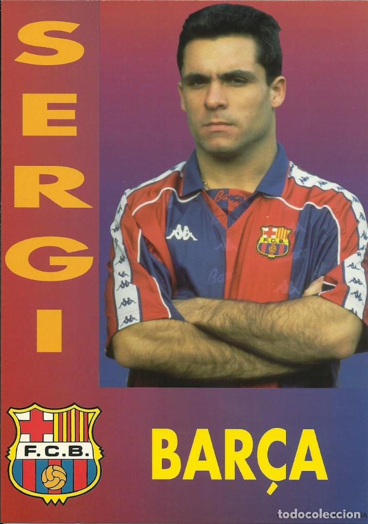 Coleccionismo deportivo: Postal del F.C.Barcelona Sergi - Foto 1
