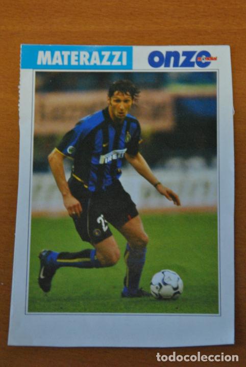 Sports collectibles: Ficha de la revista ONZE de Materazzi con Inter Milan - goly