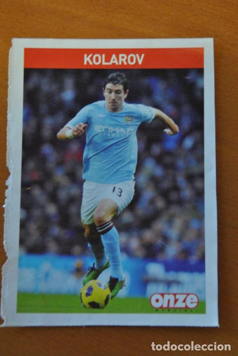 Sports collectibles: Ficha de la revista ONZE de Kolarov con Manchester City - goly