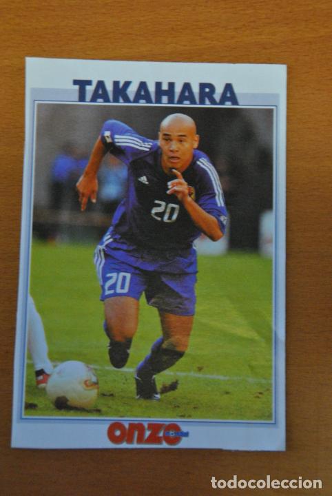 Sports collectibles: Ficha de la revista ONZE de Takahara con Japon - goly