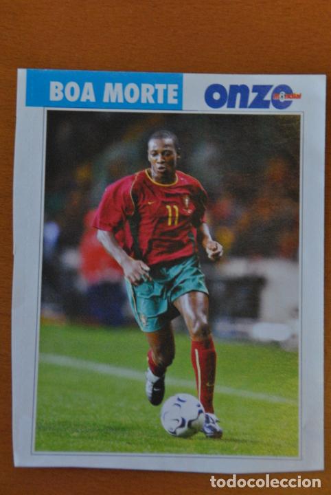 Colecionismo desportivo: Ficha de la revista ONZE de Boa Morte con Portugal - goly