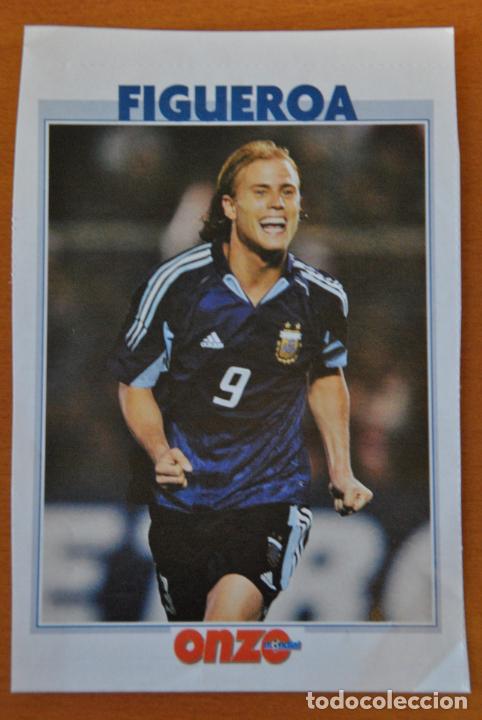 Colecionismo desportivo: Ficha de la revista ONZE de Figueroa con Argentina - goly