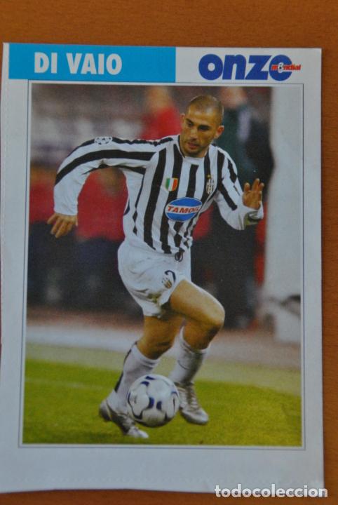 Coleccionismo deportivo: Ficha de la revista ONZE de Di Vaio con Juventus - goly